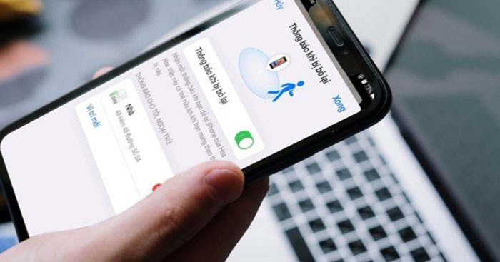 Cách bật tính năng thông báo khi bỏ quên điện thoại iPhone