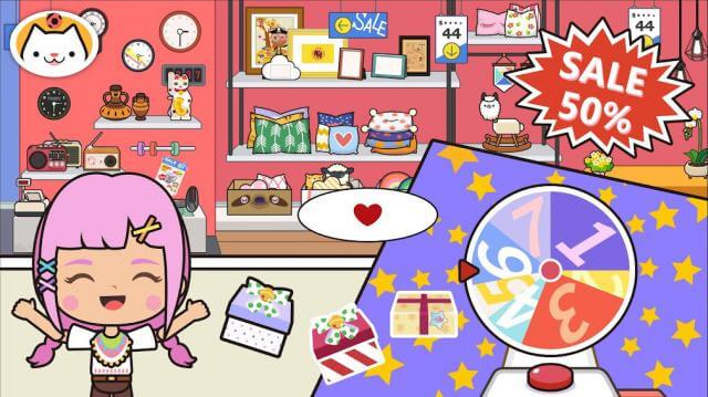 Mua sắm các vật dụng khác nhau cho ngôi nhà của bạn trong game Miga Town: My Apartment