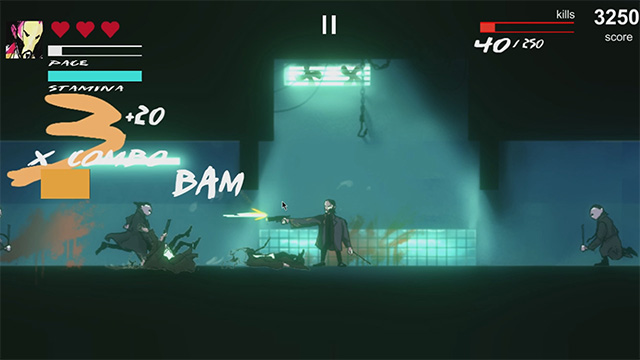 Lối chơi của UNPLUGGED game là sự pha trộn giữa hành động với bắn súng nhanh