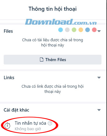 Tin nhắn tự xóa