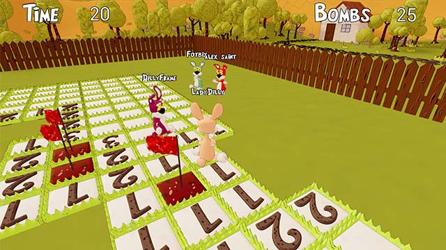 Bunny Minesweeper game hỗ trợ chơi co-op tối đa 4 người