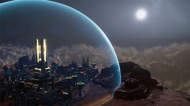 Xây dựng thành phố bay trong game Sphere Flying Cities trên Steam