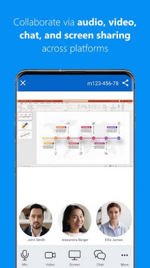 Trò chuyện audio, video, chat văn bản và chia sẻ màn hình