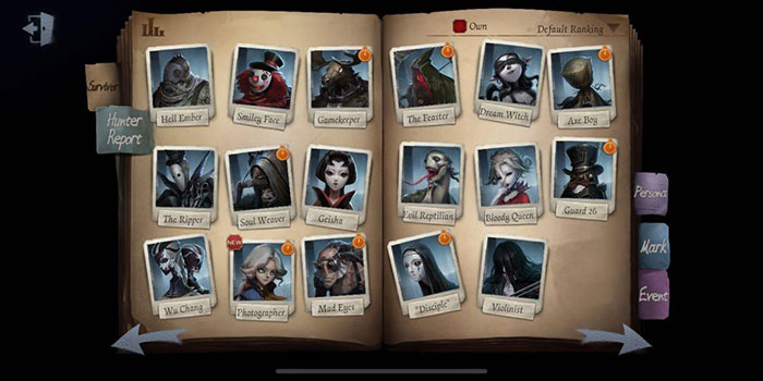 Các nhân vật thợ săn trong Identity V