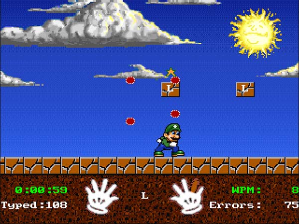 Vừa chơi game vừa học đánh máy trong Mario Teaches Typing 2