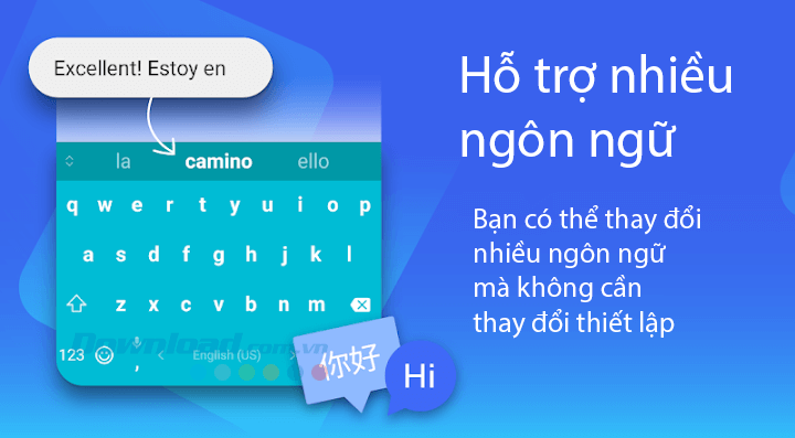 Microsoft SwiftKey hỗ trợ nhiều ngôn ngữ không cần chuyển đổi