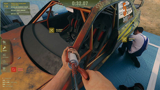 Áp lực thời gian và những sự cố không tưởng chính là cái khó trong khi chơi Rally Mechanic Simulator