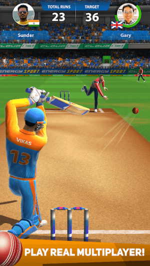 Cricket League là game cricket nhiều người chơi thời gian thực