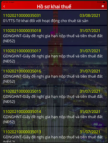 Hồ sơ kê khai