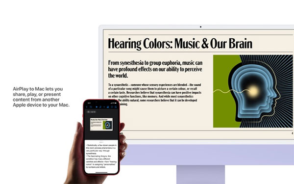 AirPlay hỗ trợ chia sẻ màn hình iPhone, iPad lên Mac thật dễ dàng