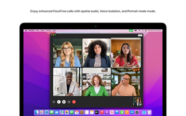 FaceTime trên macOS 12 sở hữu chất lượng âm thanh và hình ảnh tuyệt vời trong cuộc gọi nhóm