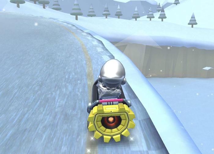 Người chơi Mario Kart Tour không phải lo sợ bị lệch ra khỏi đường đua