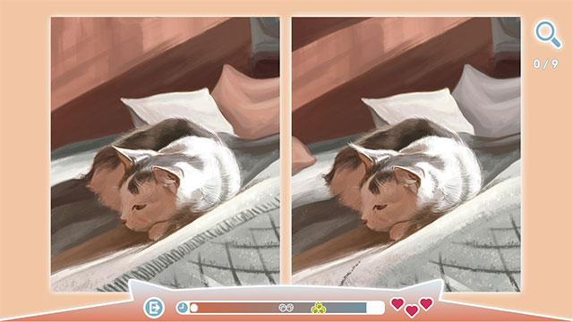 Cute Cat là game tìm điểm khác nhau giữa 2 bức tranh mèo đáng yêu