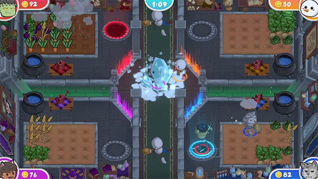 Mục tiêu cuối cùng trong Farm Your Friends game là phòng thủ bảo vệ nông trại 