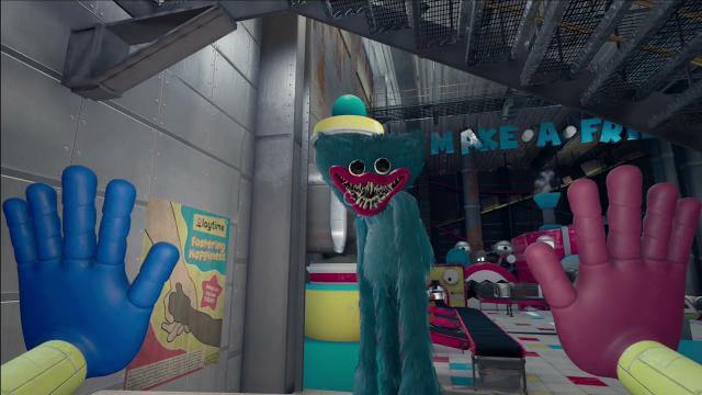 Món đồ chơi kinh dị Huggy Wuggy trong nhà máy