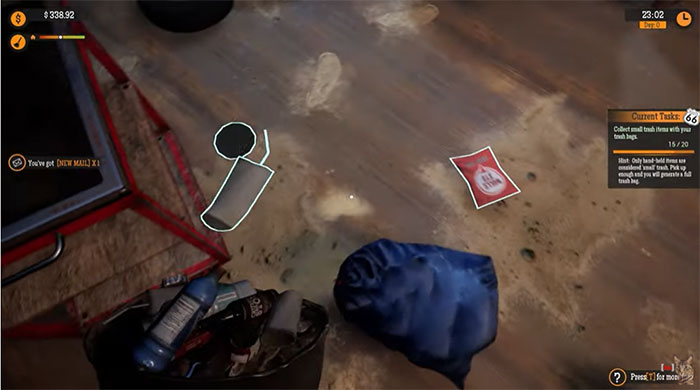 Vứt rác và dọn dẹp trạm xăng là việc quan trọng đầu tiên cần làm