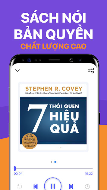 Ứng dụng sách nói Voiz FM cho Android
