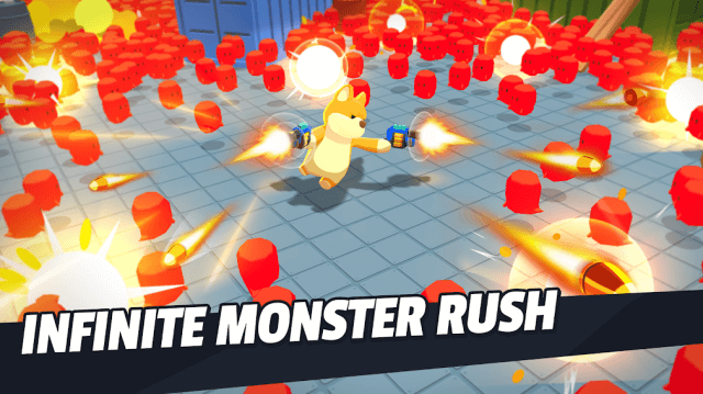 Tham gia trận chiến đấu súng giữa những quái vật đáng yêu nhưng mạnh mẽ trong game Bullet Action