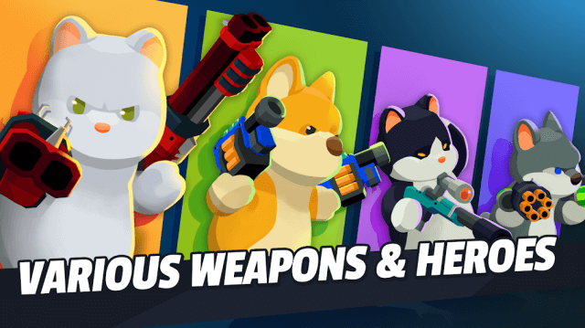 Vô số vũ khí và anh hùng khác nhau