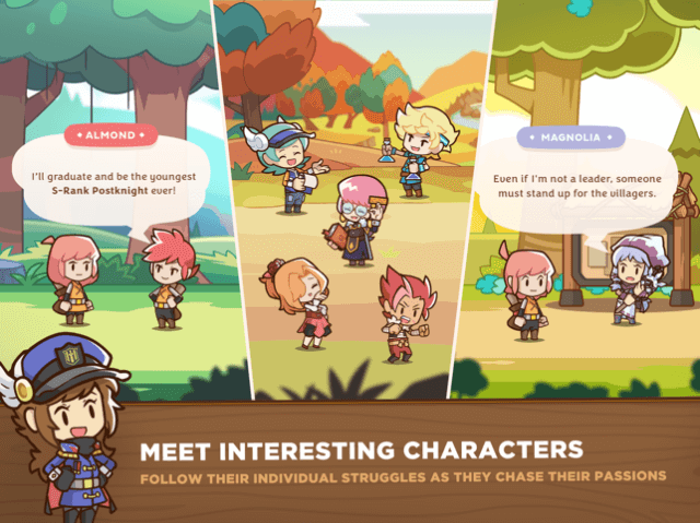 Gặp gỡ và phát triển mối quan hệ với các nhân vật thú vị trong game Postknight 2