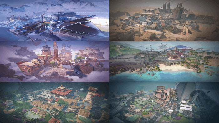 Các bản đồ trong Valorant