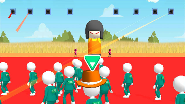 Level 1 trong Squid Survival là trò chơi Red Light, Green Light - Đèn xanh đèn đỏ 