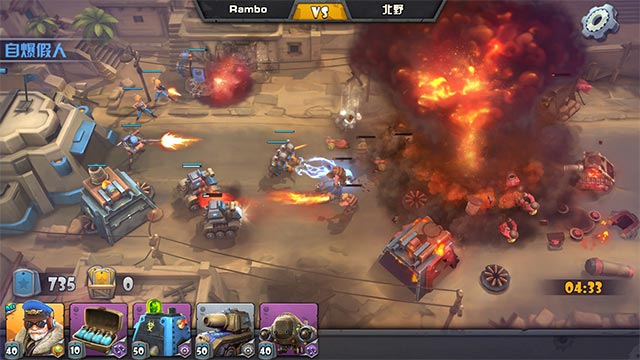 Rất nhiều lựa chọn về chế độ chơi và chiến thuật trong Battleboom game