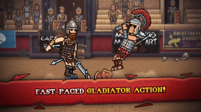 Game Gladihoppers cho bạn tham gia các trận chiến hành động nhịp độ nhanh cùng các đấu sĩ La Mã cổ đại 