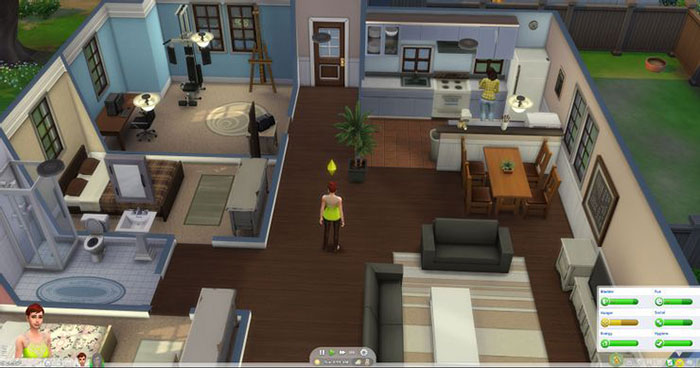 Tham khảo các mẫu thiết kế của người chơi khác trong thư viện để tự xây dựng nhà của mình