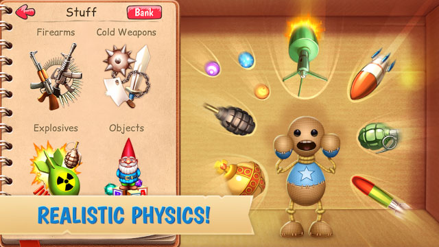 Game Kick The Buddy Remastered được xây dựng với tính vật lý thực tế