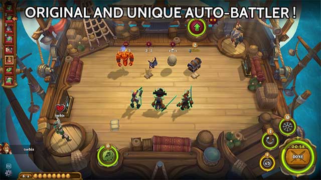 Tham gia các giải đấu Autobattler 8 người chơi vui nhộn và kịch tính