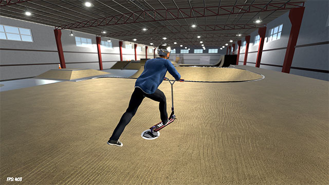 Chơi game ScooterFlow ở góc nhìn thứ nhất hoặc thứ 3 tùy chọn