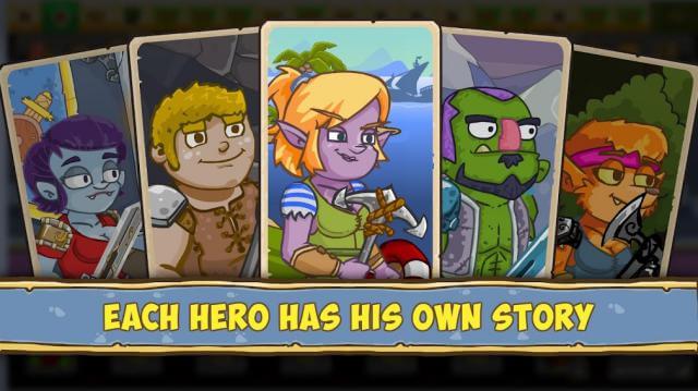 Mỗi anh hùng trong game Let's Journey có một câu chuyện riêng