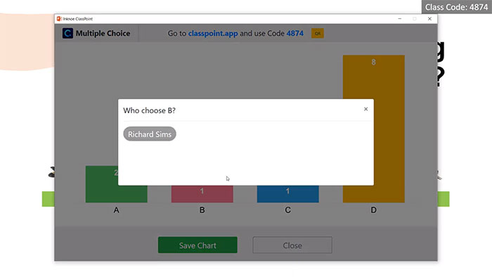 ClassPoint cho phép kiểm tra câu trả lời của học sinh và yêu cầu học sinh giải thích