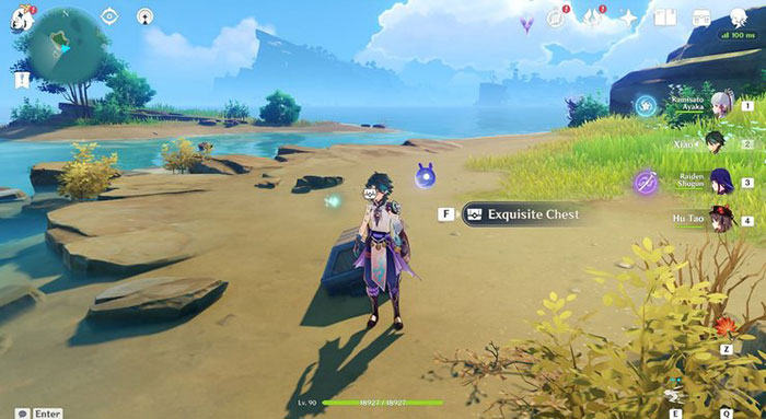 Kho báu ẩn đầu tiên ở Inazuma nằm dưới cát