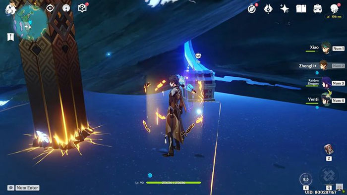 Người chơi cần phá phần đá bên ngoài để nhận được kho báu