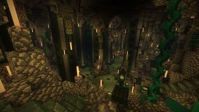 Hang động lộng lẫy được làm bằng các khối 