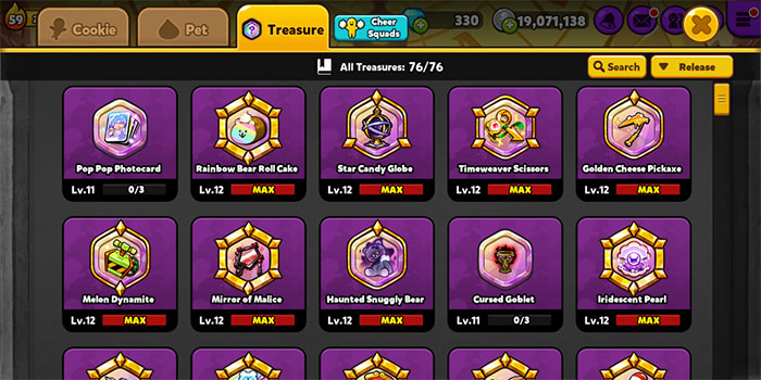 Kho báu là yếu tố quan trọng giúp đội hình chiến đấu mạnh mẽ hơn