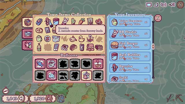 Hoàn thành các yêu cầu của thị trấn để thu thập vật phẩm