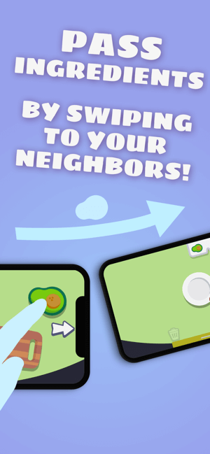 Chuyển nguyên liệu cho người khác bằng cách vuốt