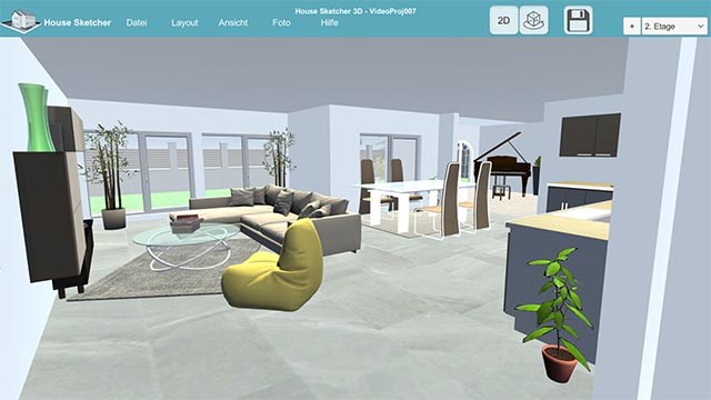 House Sketch 3D hỗ trợ thiết kế nhà, nội và ngoại thất hoàn chỉnh