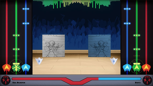 Rhythm Brawl PC là cuộc chiến giữa 2 nhạc sĩ tài năng