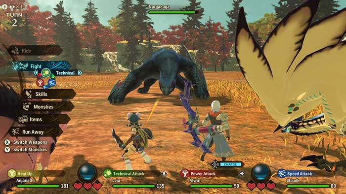 Người chơi Monster Hunter Stories cần thu thập và huấn luyện các quái vật để tạo thành một nhóm chiến đấu