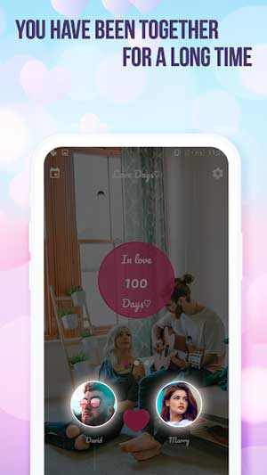 Giao diện của LoveDays Counter