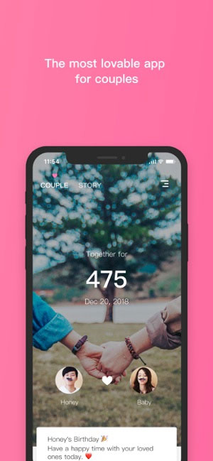 Giao diện của The Couple