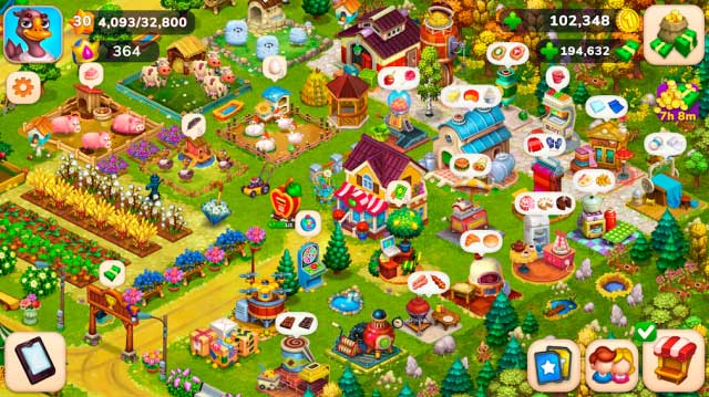 Xây dựng nông trại của bạn trở thành một nơi tuyệt đẹp trong game Farmington