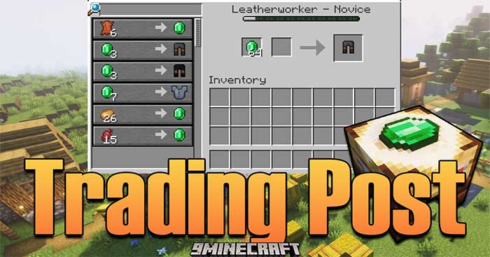 Trading Post Mod sẽ thêm vào Minecraft một khối bàn để trao đổi hàng hóa