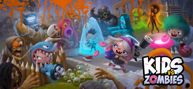 Tham gia các trận chiến PvP Battle Royale vui nhộn trong game Kids vs Zombies