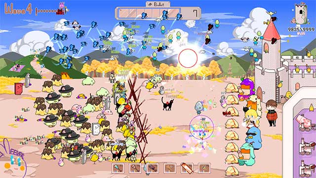 Giúp Alice chống lại đội quân quái vật đang cố gắng xông vào lâu đài