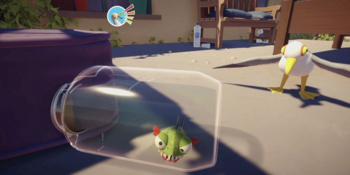 Hạn chế chuyển động tối đa khi bị một con mòng biển chú ý tới